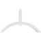 Ekena Millwork Archdale Architectural Grade PVC Gable Bracket, 60"W x 35"H x 4"D x 4"F, 14/12 Pitch GBP060X35X0404ARC00 - alternate 3